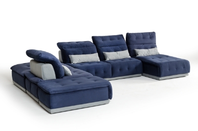 Picture of David Ferrari Daiquiri Italian Modern Blue & Grey Modular Sectional Sofa