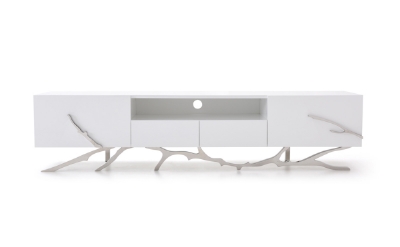 Picture of Modrest Legend 79"-Wide Modern White TV Stand