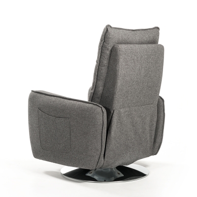 Picture of Divani Casa Fairfax Modern Grey Fabric Recliner Chair