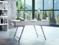 Picture of Modrest Dessart Modern White Gloss Office Desk