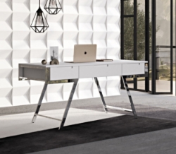 Picture of Modrest Dessart Modern White Gloss Office Desk