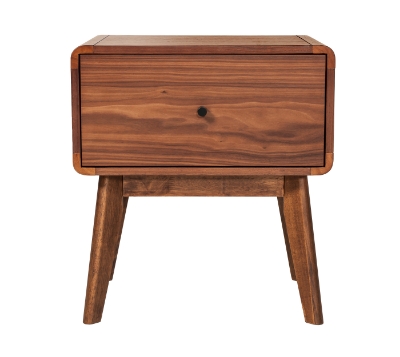 Picture of Modrest Marshall Mid-Century Modern Walnut Nightstand