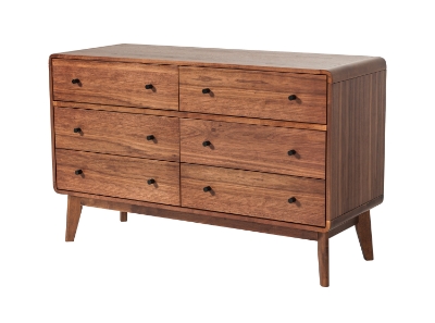 Picture of Modrest Marshall Mid-Century Modern Walnut Dresser