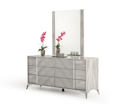 Picture of Nova Domus Alexa Italian Modern Grey Mirror