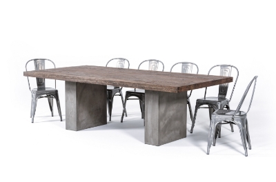 Picture of Modrest Renzo Modern Oak & Concrete 94" Dining Table