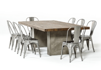 Picture of Modrest Renzo Modern Oak & Concrete 118" Dining Table