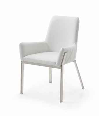 Picture of Modrest Robin Modern White Bonded Leather Dining Chair