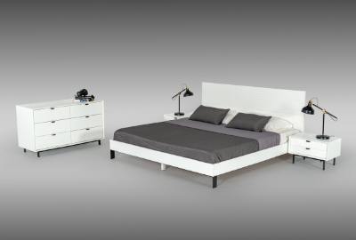 Picture of Nova Domus Valencia Contemporary White Bedroom Set