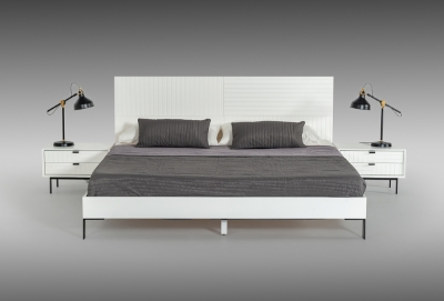 Picture of Nova Domus Valencia Contemporary White Bedroom Set