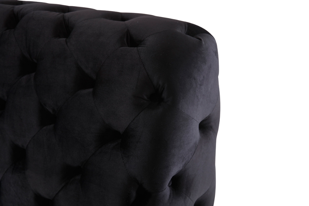 Picture of Modrest Legend Modern Black Velvet & Gold Bed