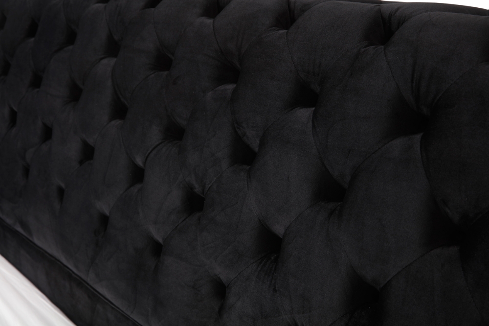 Picture of Modrest Legend Modern Black Velvet & Gold Bed