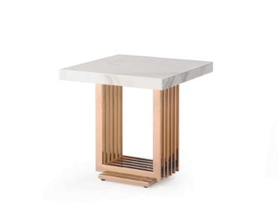 Picture of Modrest Kingsley Modern Marble & Rosegold End Table