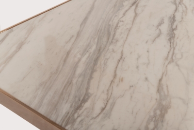 Picture of Modrest Marston Modern White Marble & Rosegold Dining Table