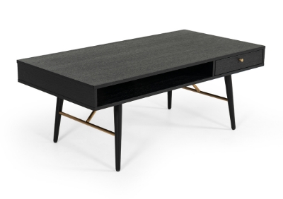 Picture of Modrest Billy Modern Black Oak & Gold Coffee Table