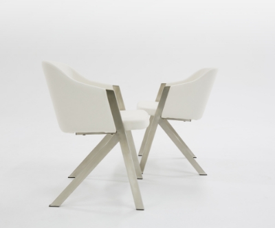 Picture of Modrest Darcy Modern White Leatherette Dining Chair (Set of 2)