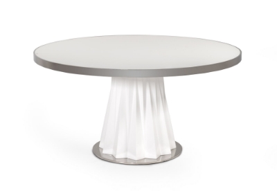 Picture of Modrest Cabaret Modern White Round Dining Table