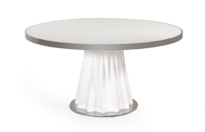 Picture of Modrest Cabaret Modern White Round Dining Table