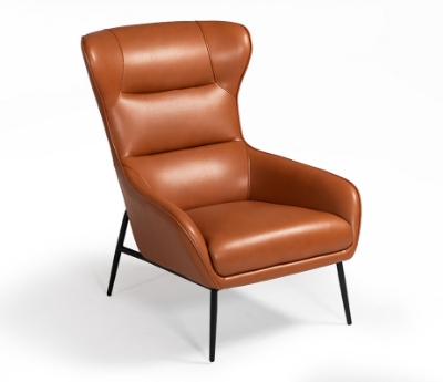 Picture of Divani Casa Susan Modern Orange Leatherette Lounge Chair