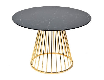 Picture of Modrest Holly Modern Black & Gold Round Dining Table