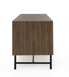 Picture of Modrest Bronson Mid-Century Modern Walnut & Grey TV Stand