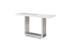 Picture of Modrest Kingsley Modern Marble & Stainless Steel Console Table