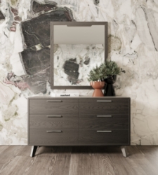 Picture of Nova Domus Soria Modern Grey Wash Mirror