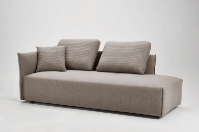 Picture of Divani Casa - Polson Modern Light Grey Fabric Modular  Sectional Sofa Bed