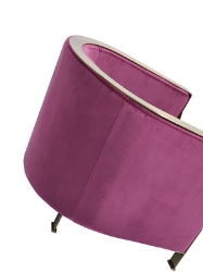 Picture of Divani Casa Anthony Modern Pink & Gold Accent Chair