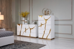 Picture of Modrest Aspen Modern White & Gold Chest