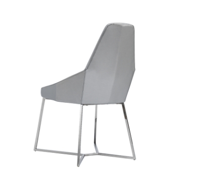 Picture of Modrest Sarah Modern Pearl Grey Leatherette Dining Chair (Set of 2)