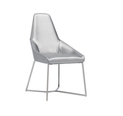 Picture of Modrest Sarah Modern Pearl Grey Leatherette Dining Chair (Set of 2)