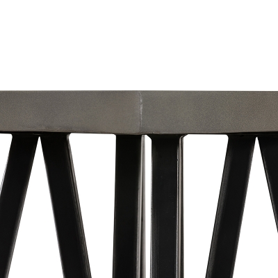 Picture of Modrest Richmond Modern Concrete & Black Metal End Table