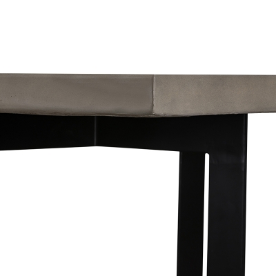 Picture of Modrest Sharon Modern Concrete & Black Metal Dining Table