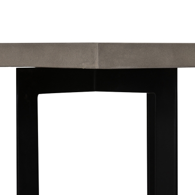 Picture of Modrest Sharon Modern Concrete & Black Metal End Table