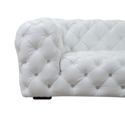 Picture of Divani Casa Dexter Transitional White Full Italian Leather Sofa