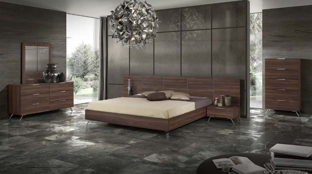 Picture of Nova Domus Brooklyn - Italian Modern Walnut Bed