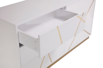 Picture of Modrest Nixa  Modern White & Gold Dresser