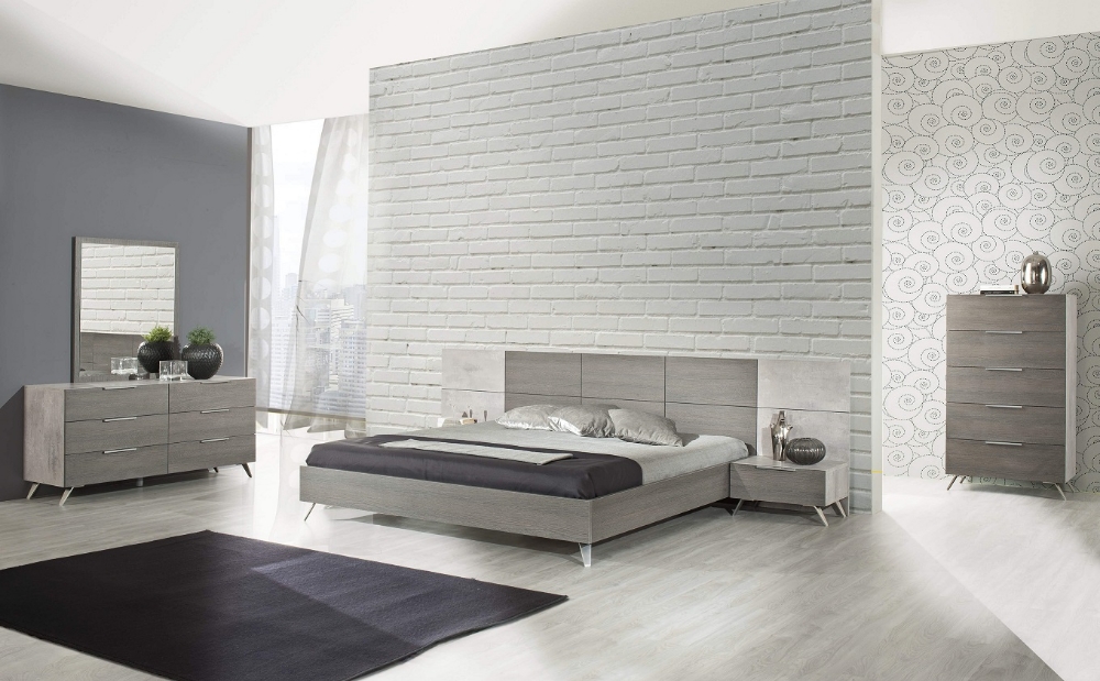 Picture of Nova Domus Bronx Italian Modern Faux Concrete & Grey Bed