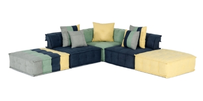 Picture of Divani Casa Dubai -  Modern Multicolored Fabric Modular Sectional Sofa