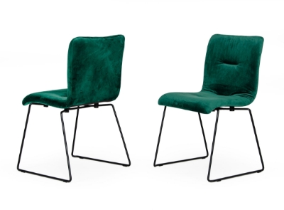 Picture of Modrest Yannis - Modern Green Fabric Dining Chair (Set of 2)