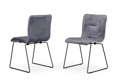 Picture of Modrest Yannis - Modern Grey Fabric Dining Chair (Set of 2)