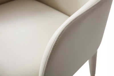 Picture of Modrest Cortina - Modern Beige Eco-Leather Dining Arm Chair