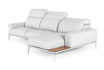 Picture of Lamod Italia Villeneuve - Modern White Italian Leather Sectional Sofa