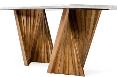 Picture of Modrest Cadence - Modern Walnut & Marble Dining Table