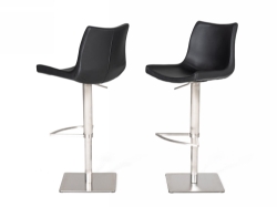 Picture of Modrest Aaron - Modern Black Eco-Leather Bar Stool