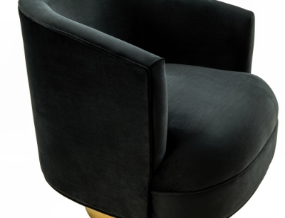 Picture of Divani Casa Basalt - Modern Black Fabric Accent Chair