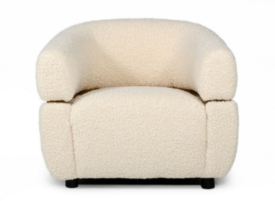 Picture of Divani Casa Gannet - Glam Beige Fabric Chair