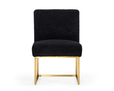 Picture of Modrest Garvin - Glam Black + Gold Fabric Accent Chair (Set of 2)