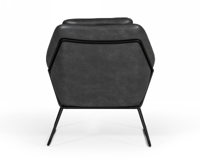 Picture of Modrest Jennifer - Industrial Dark Grey Eco-Leather Accent Chair