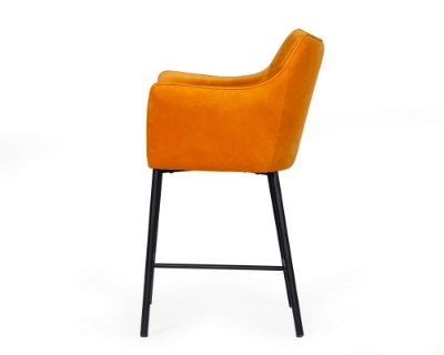 Picture of Modrest Exodus - Modern Orange Velvet Counter Stool